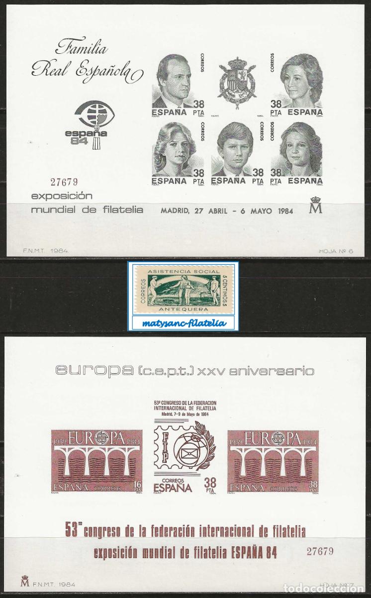 Sellos: ESPA&Ntilde;A 1984. EDIFIL PRUEBAS 5 Y 6 &rdquo;ESPA&Ntilde;A '84 Y EUROPA-CEPT&rdquo;. MNH***