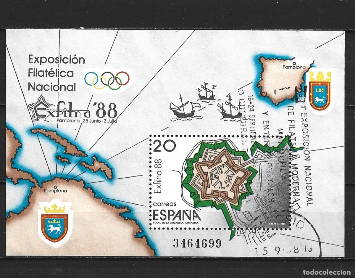 Sellos: ESPA&Ntilde;A HOJA BLOQUE EDIFIL NUM. 2956 USADA