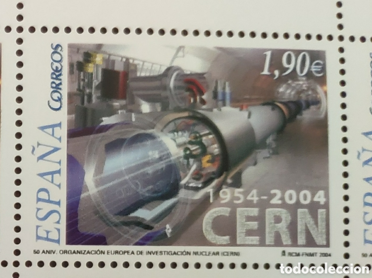 Sellos: Sello Conmemorativo del 50 aniversario del CERN. Edifil 4121