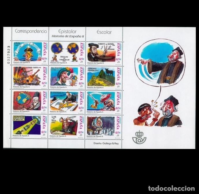 Sellos: Edifil 3822/33 3833 MP 76 Minipliegos Nuevos MNH Correspondencia Epistolar Escolar Espa&ntilde;a 2001
