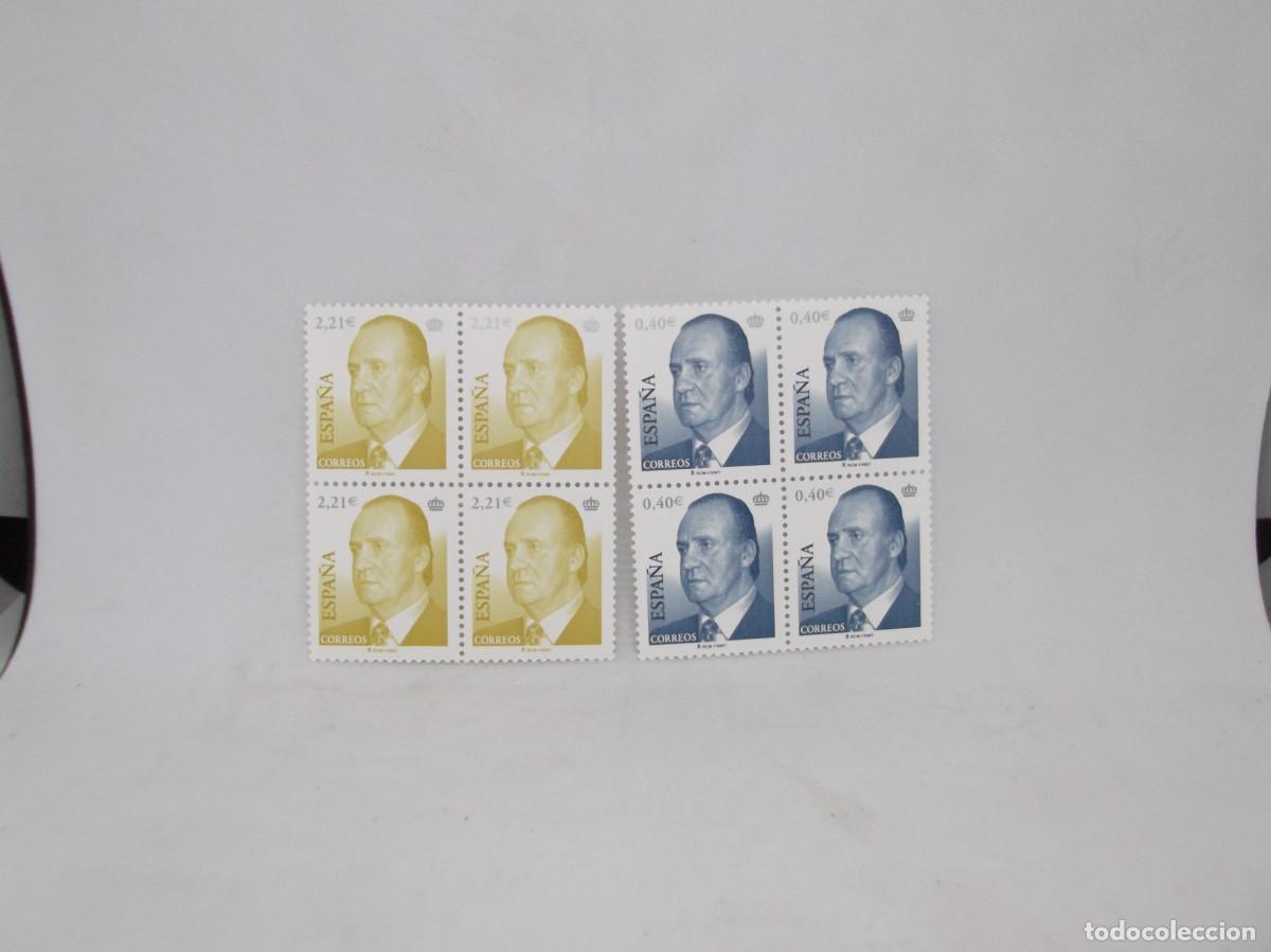 Sellos: Espa&ntilde;a 2005 Serie b&aacute;sica Juan Carlos I .Dos bloques de cuatro,nuevos
