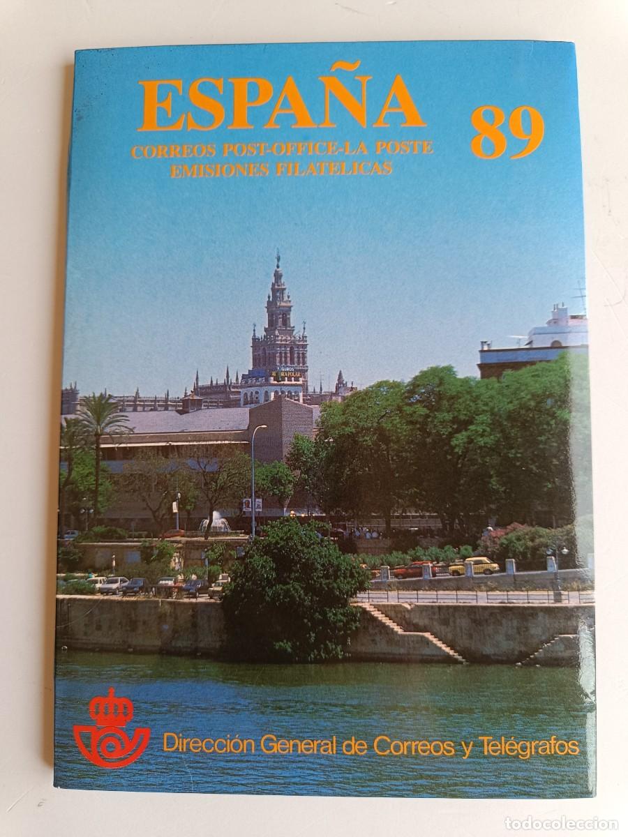 Sellos: A&Ntilde;O COMPLETO EMISIONES FILAT&Eacute;LICAS ESPA&Ntilde;A 1989 NUEVOS SIN FIJASELLOS EN LIBRO DE CORREOS