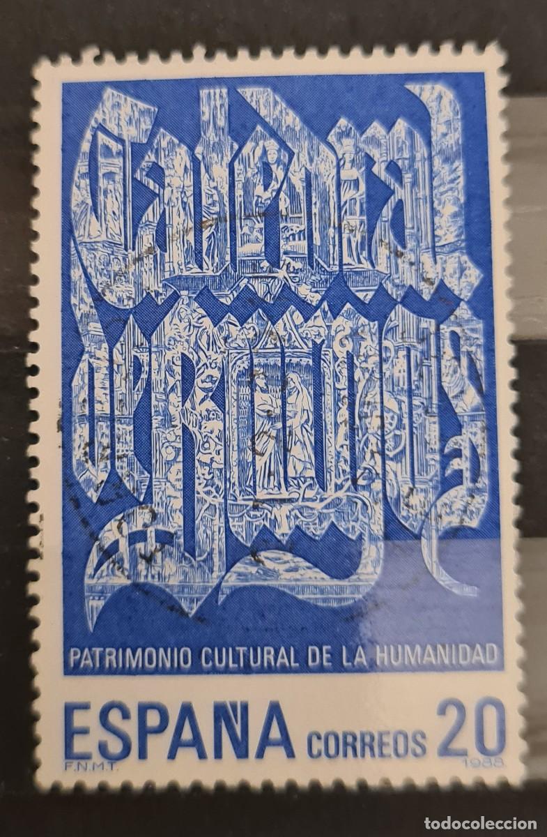 Francobolli: Sello usado de Espa&ntilde;a 1988: Patrimonio cultural mundial