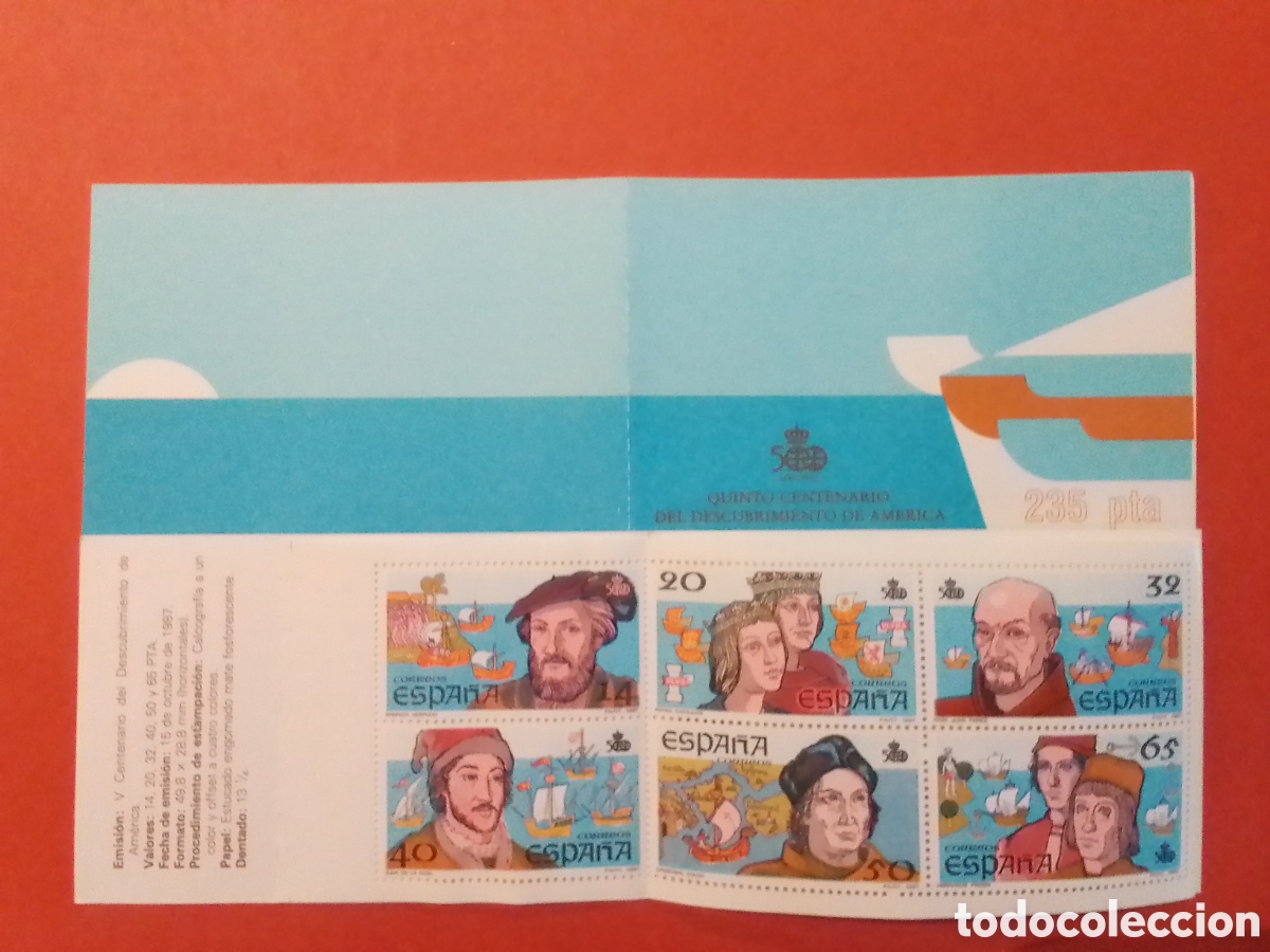 Stamps: V Centenario Descubrimiento de Am&eacute;rica