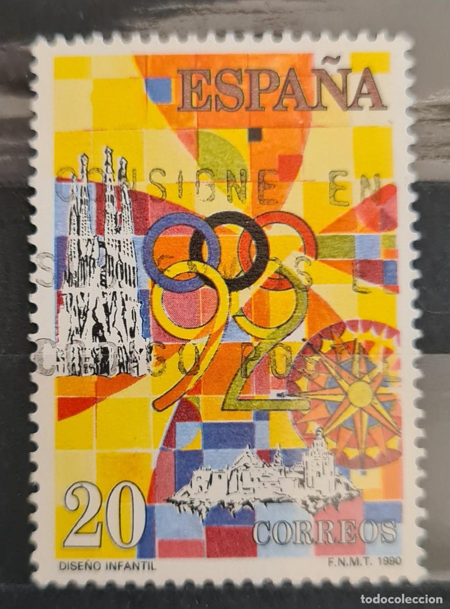 Francobolli: Sello usado de Espa&ntilde;a 1990: Concurso filat&eacute;lico escolar