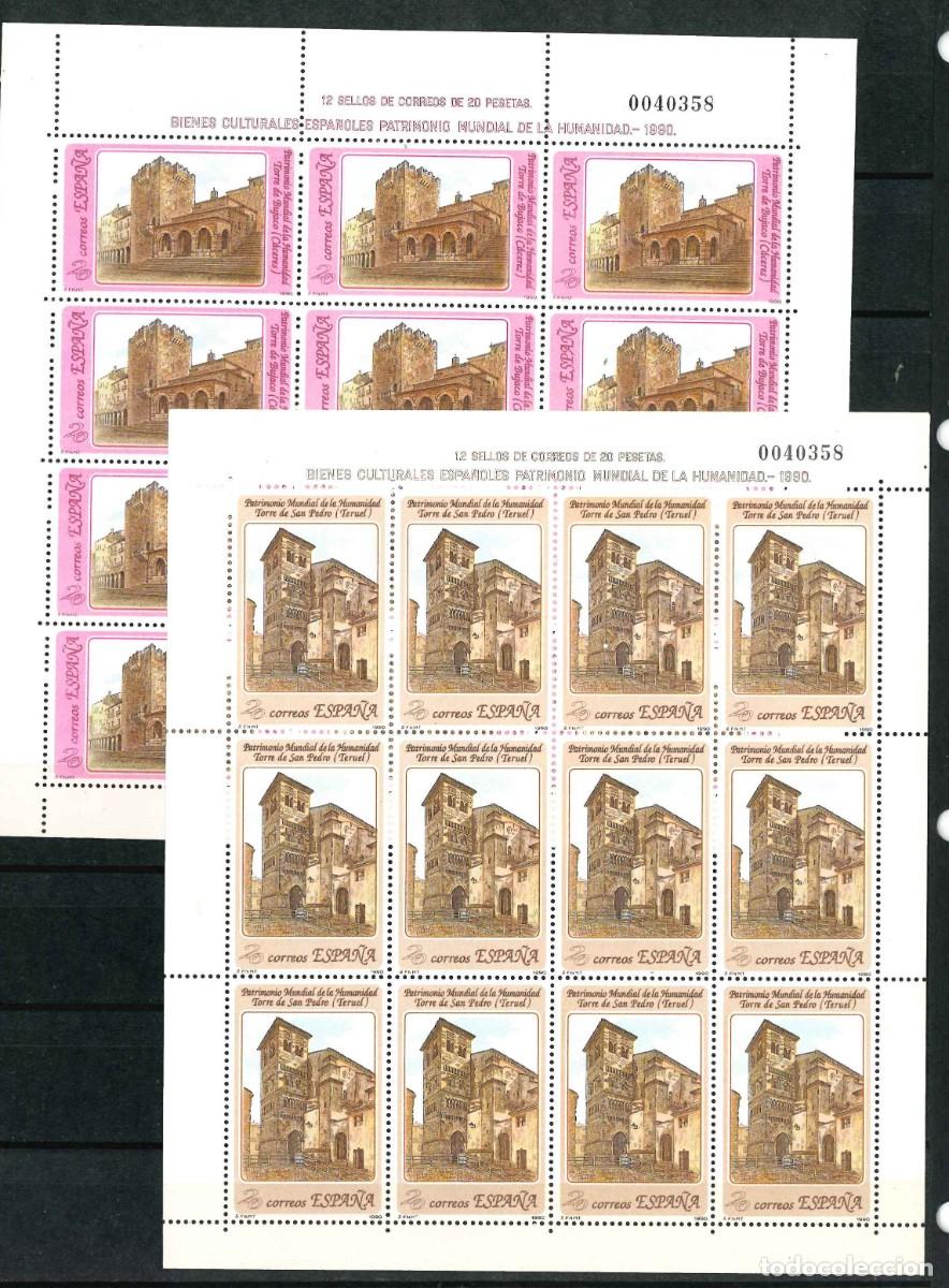 Sellos: Espa&ntilde;a 1990. Minipliegos 20-21-22-23. Patrimonio Mundial. Edifil 3092/95** MNH- R68