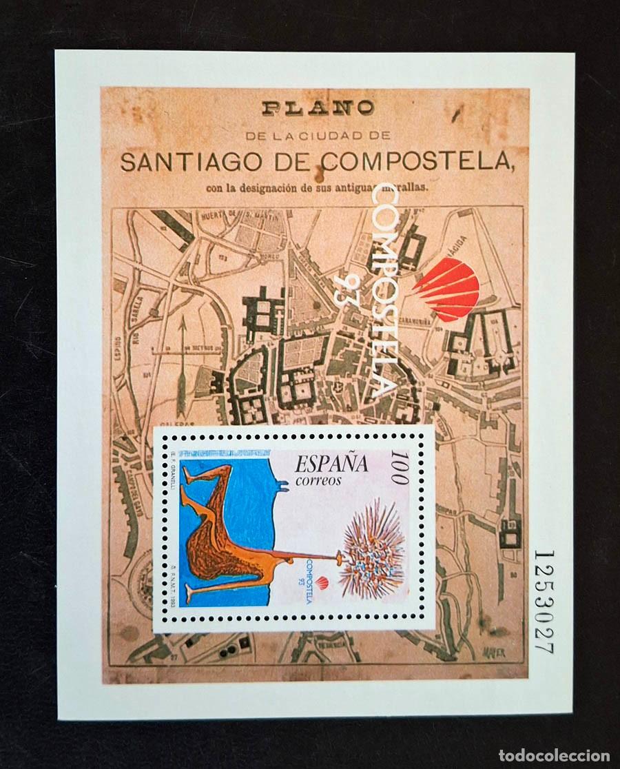 Sellos: Hoja bloque de 1993 que conmemora el A&ntilde;o Santo Compostelano