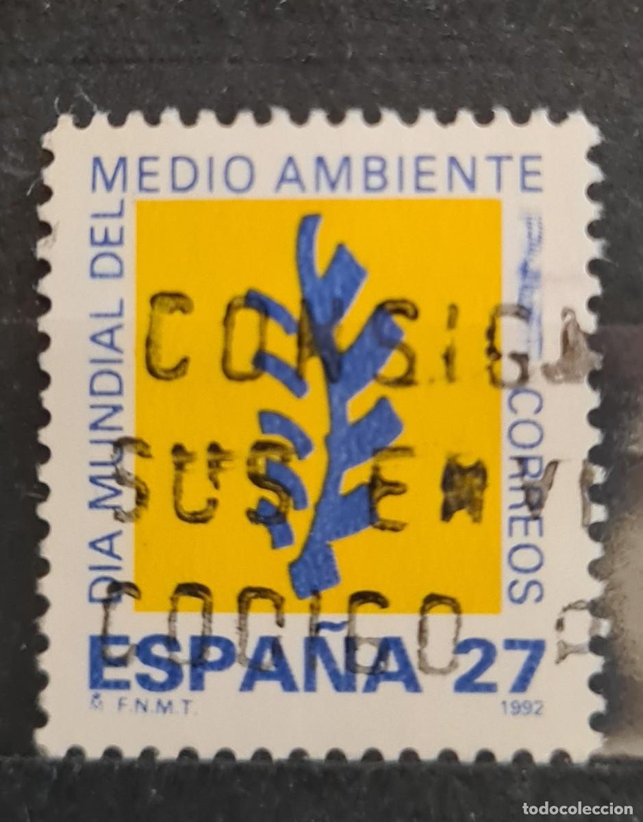 Stamps: Sello usado de Espa&ntilde;a 1992: D&iacute;a Mundial del Medio ambiente