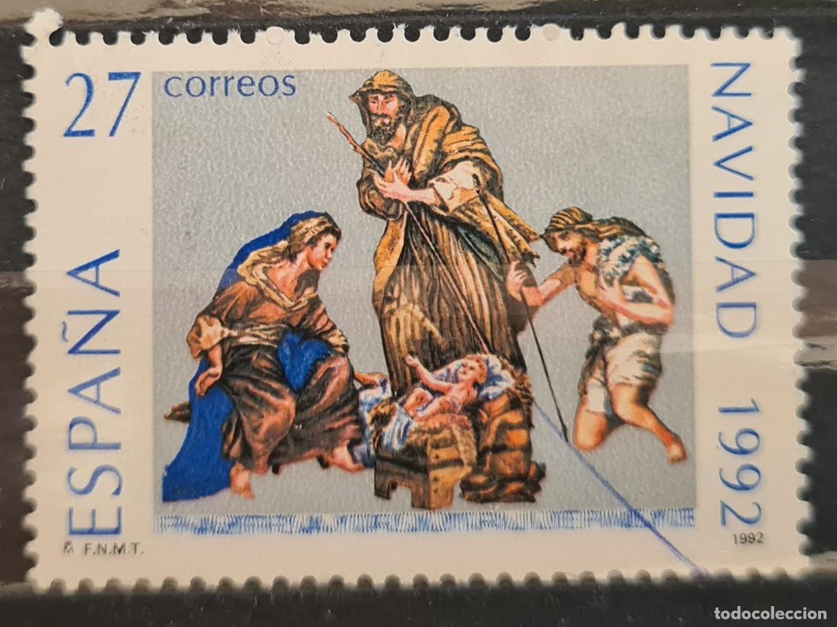 Stamps: Sello usado de Espa&ntilde;a 1992: Navidad