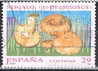 Sellos: Edifil N&ordm; 3282, micologia: niscalo, usado