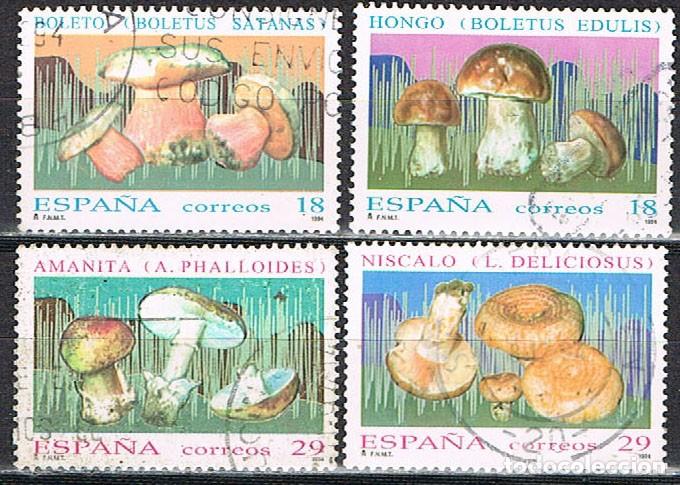Sellos: Edifil 3279/82, setas, usado, serie completa
