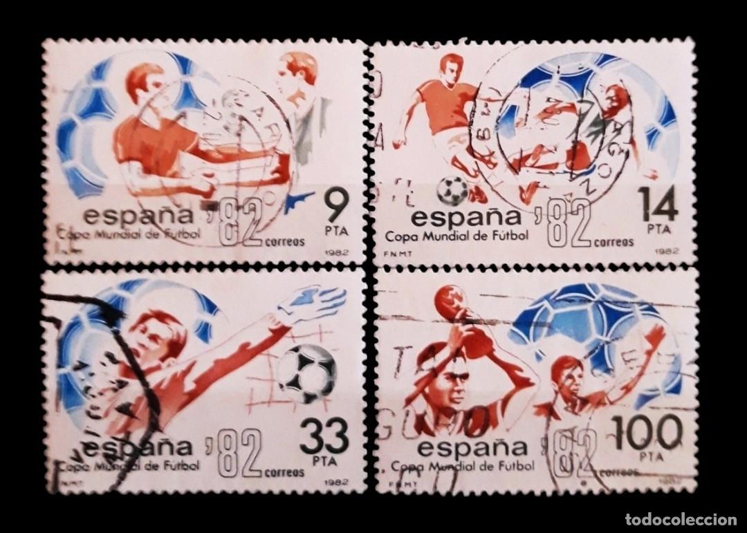 Sellos: ESPA&Ntilde;A 1982 Copa Mundial de F&uacute;tbol. SERIE COMPLETA. USADO.