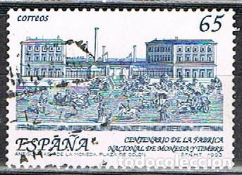 Sellos: EDIFIL 3266, CENTENARIO DE LA FABRICA NACIONAL DE MONEDA Y TIMBRE, USADO