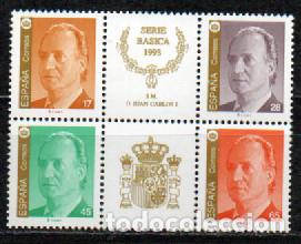 Sellos: Edifil 3259 A/3262 A, Juan Carlos I, nuevo ** serie completa en bloque con las dos vi&ntilde;etas