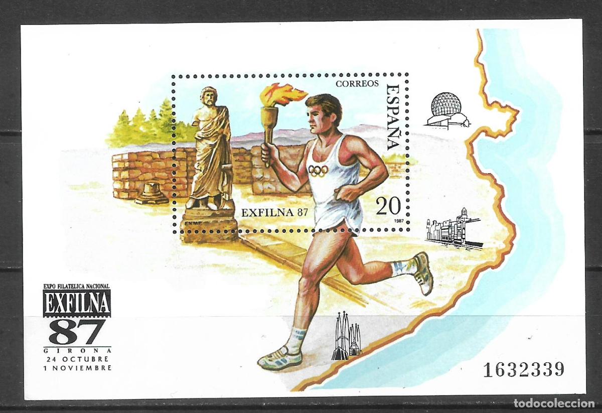 Sellos: espa&ntilde;a 1987 hoja bloque edifil 2918 ** mnh - 27/14