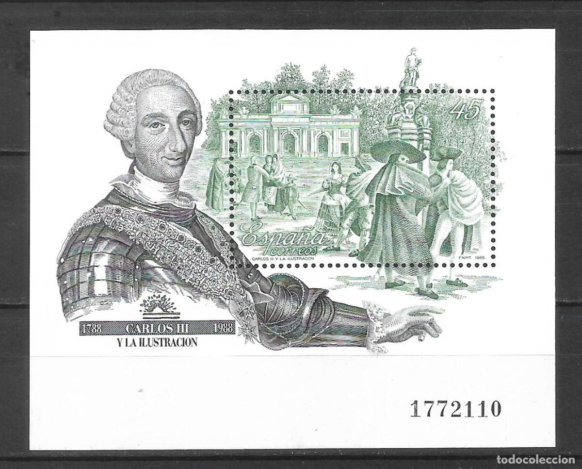 Sellos: espa&ntilde;a 1988 hoja bloque edifil 2984 ** mnh - 27/14