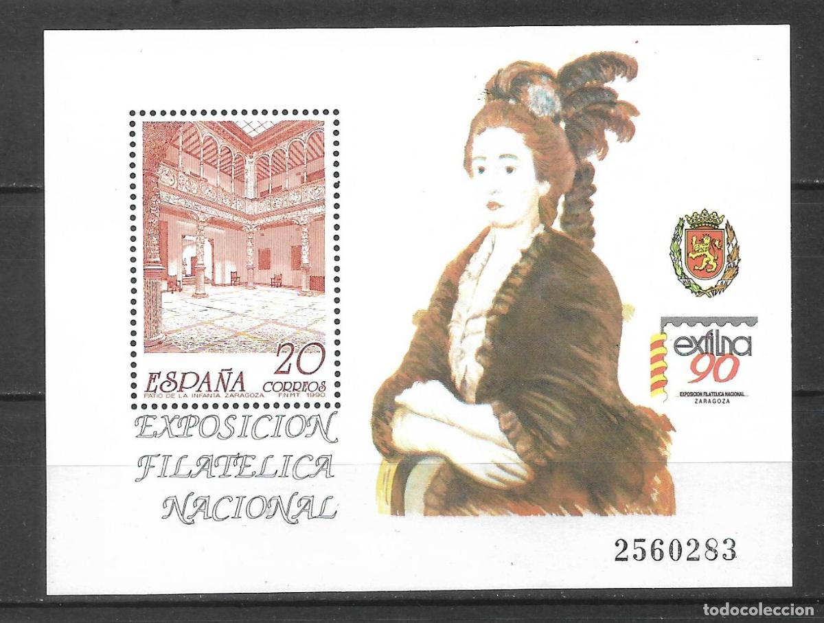 Sellos: espa&ntilde;a 1990 hoja bloque edifil 3068 ** mnh - 27/14