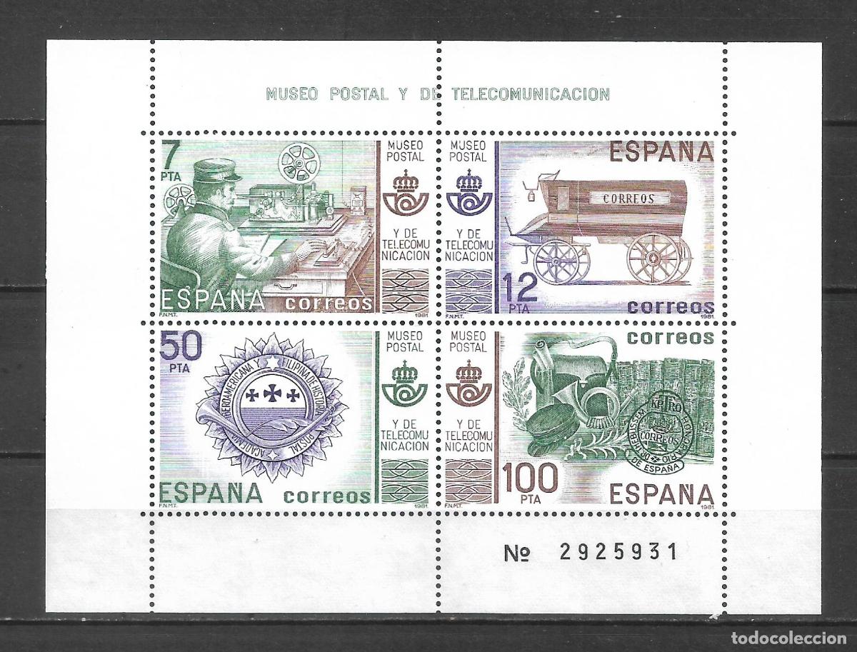 Sellos: espa&ntilde;a 1981 hoja bloque edifil 2641 ** mnh - 27/14