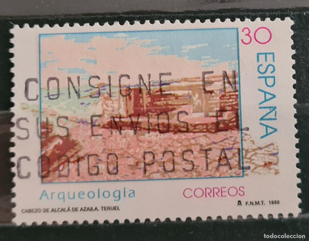 Sellos: Sello usado de Espa&ntilde;a 1996. Arqueolog&iacute;a: Cabezo de Alcal&aacute; de Azaila