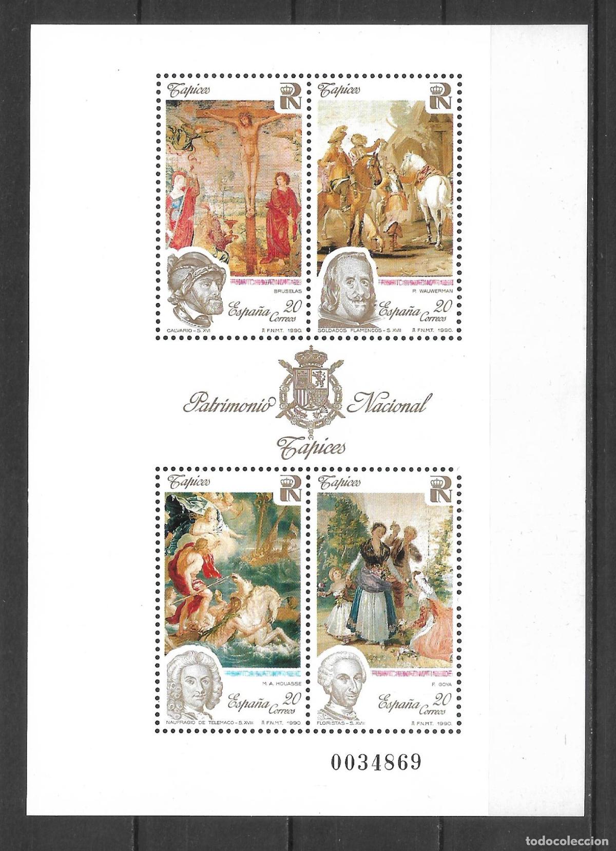 Sellos: espa&ntilde;a 1990 hoja bloque edifil 3090 ** mnh - 24/1