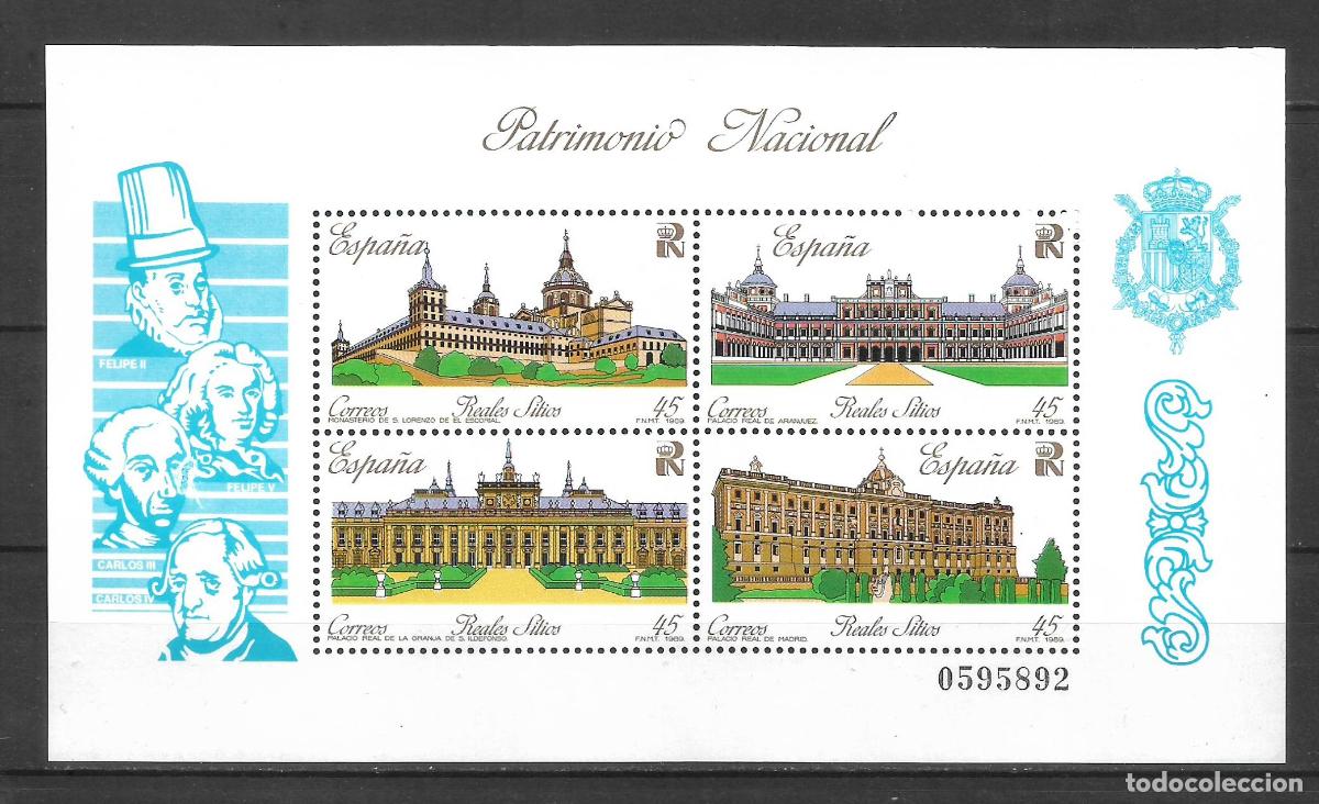 Sellos: espa&ntilde;a 1989 hoja bloque edifil 3046 ** mnh - 24/1