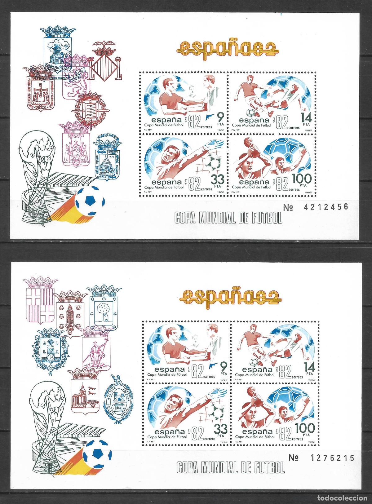 Sellos: espa&ntilde;a 1982 hoja bloque edifil 2664/2665 ** mnh - 24/1