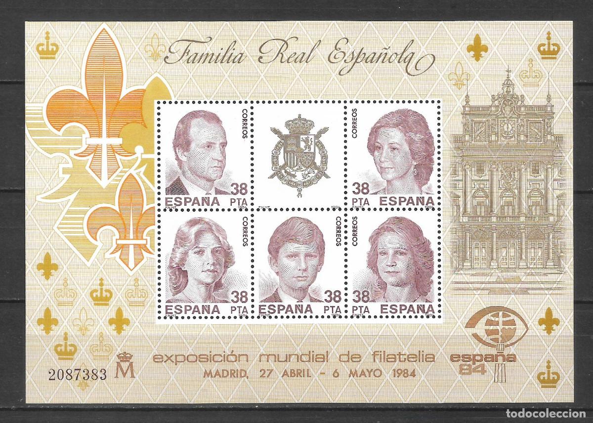 Sellos: espa&ntilde;a 1984 hoja bloque edifil 2754 ** mnh - 24/1