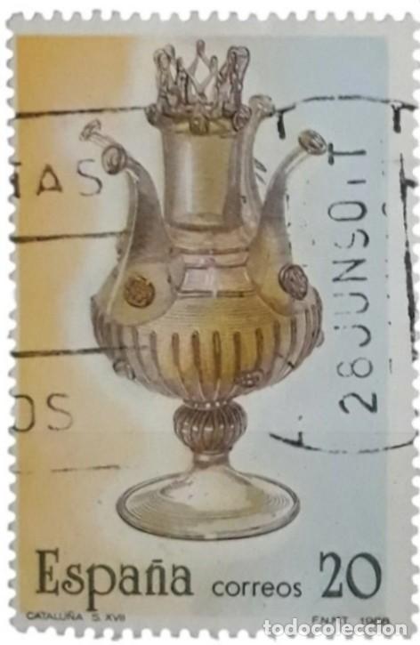 Sellos: ESPA&Ntilde;A 1988 Artesan&iacute;a espa&ntilde;ola - Vidrio. USADO.