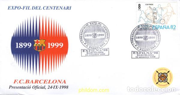 Sellos: 721664 MNH ESPA&Ntilde;A 1999 PRESENTACIO EXPO-FIL CENTENARI F.C.BARCELONA