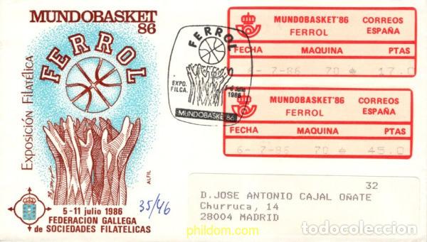 Sellos: 730877 MNH ESPA&Ntilde;A 1986 MUNDOBASKET-86