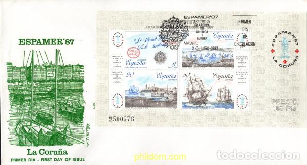 Sellos: 696359 MNH ESPA&Ntilde;A 1987 ESPAMER 87. EXPOSICION FILATELICA INTERNACIONAL