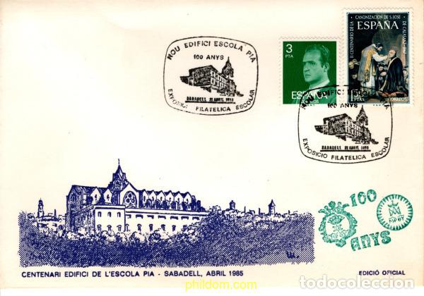 Selos: 759923 MNH ESPA&Ntilde;A 1985 100 A&ntilde;OS DEL NUEVO EDIFICIO DELAS ESCUELAS PIAS DE SABADELL