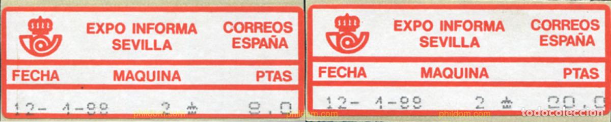 Sellos: 739485 MNH ESPA&Ntilde;A 1988 EXPO INFORMA SEVILLA