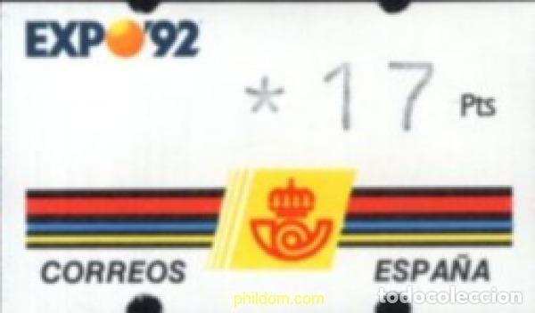 Sellos: 117153 MNH ESPA&Ntilde;A 1992 EXPO 92. EXPOSICION UNIVERSAL DE SEVILLA