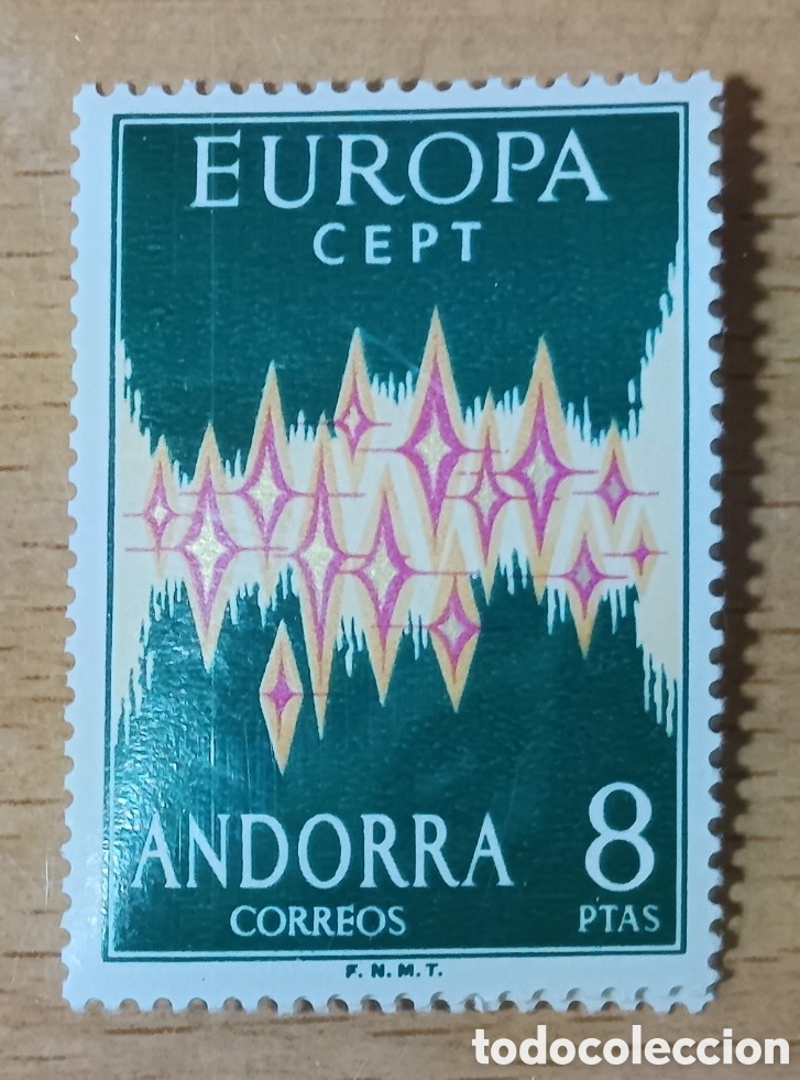 Sellos: ANDORRA ESPA&Ntilde;OLA 1972 EUROPA CEPT EDIFIL 72