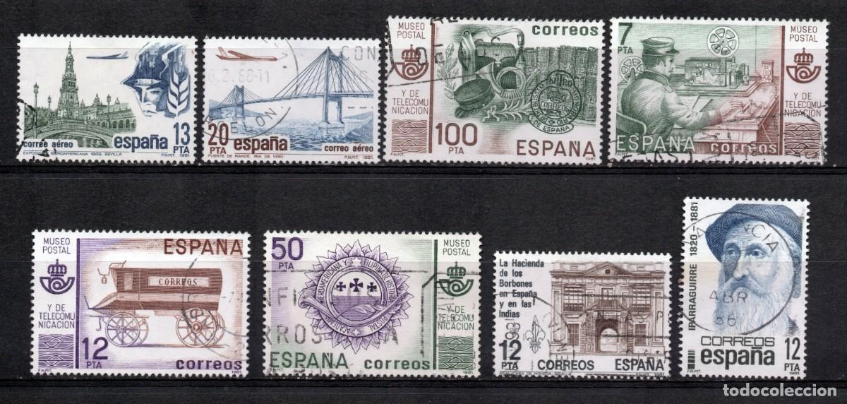 Sellos: VARIAS SERIES COMPLETAS USADAS DE ESPA&Ntilde;A A&Ntilde;O 1.981 (3)