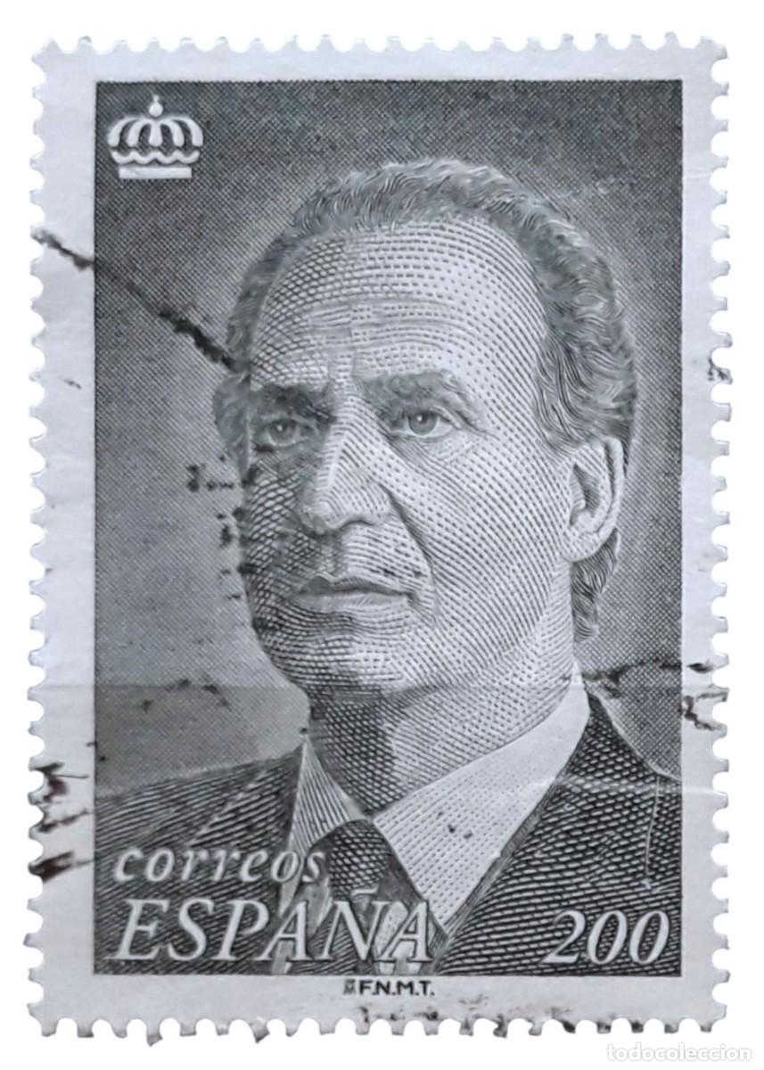 Sellos: ESPA&Ntilde;A 1996. EDIFIL 3462 - JUAN CARLOS 200 PTS. USADO.