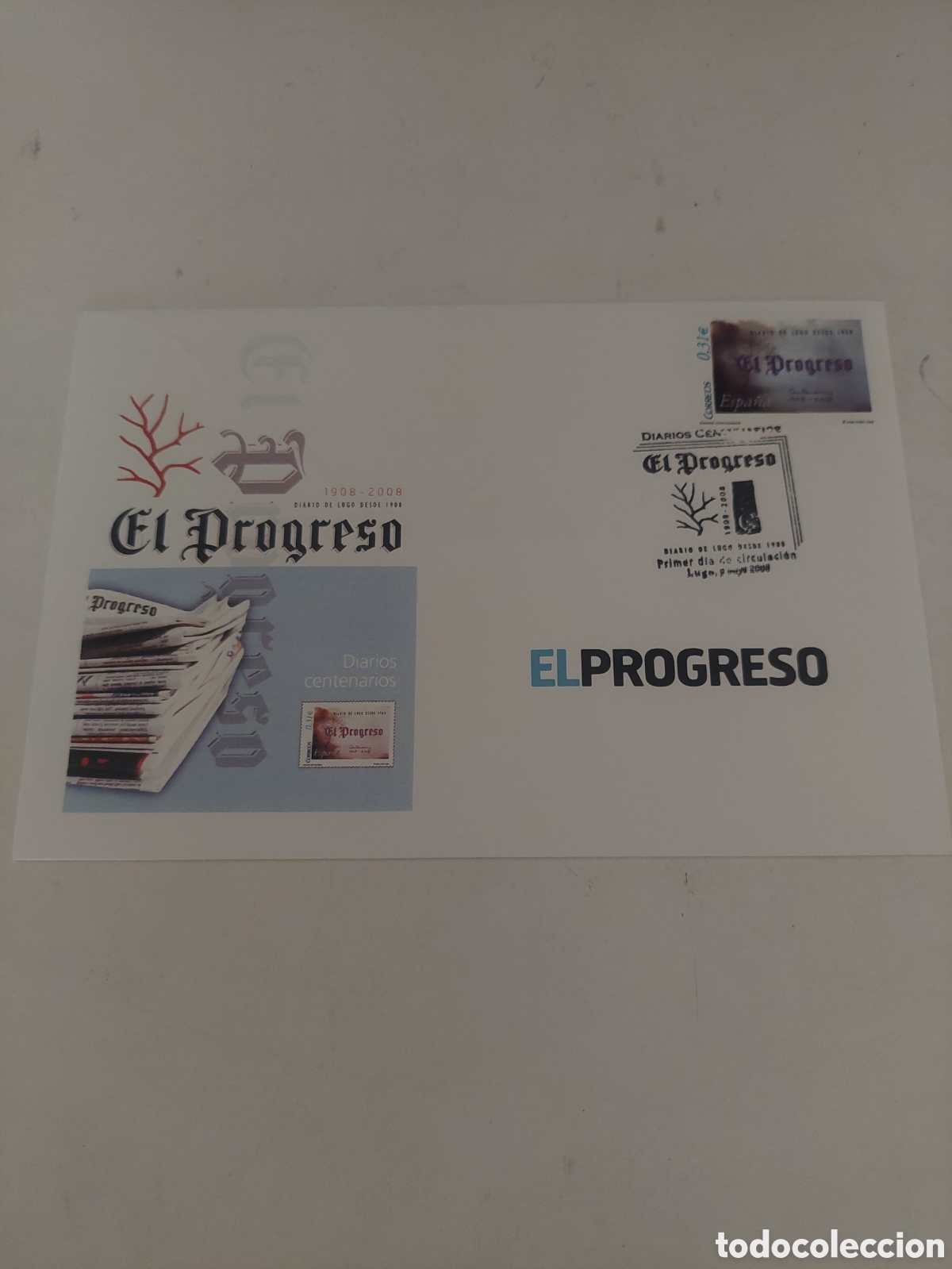 Sellos: EL PROGRESO 2008 MATASELLO OFICIAL
