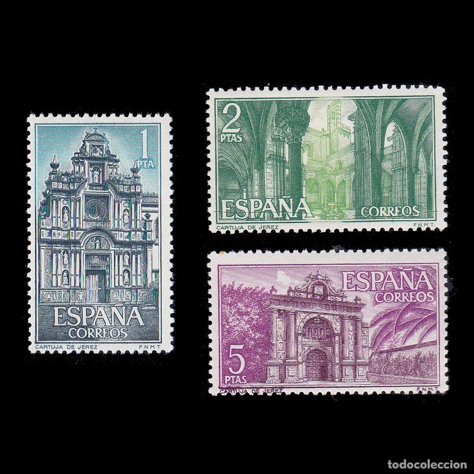 Sellos: Espa&ntilde;a.Cartuja Sta Mar&iacute;a. 1966.Nuevo**.Edifil 1761-1763 + OBSEQUIO