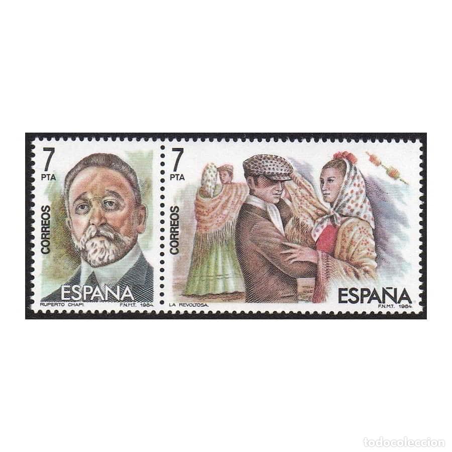 Sellos: Espa&ntilde;a 1984 [SLL] Maestros de la Zarzuela. Ruperto Chap&iacute; (MNH)