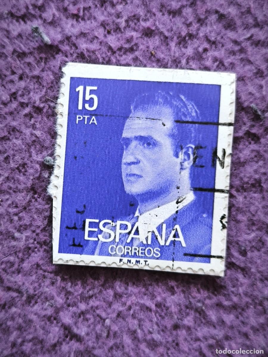 Sellos: Sello Espa&ntilde;a 15 Pesetas Rey Juan Carlos I Filatelia Cl&aacute;sica Correos