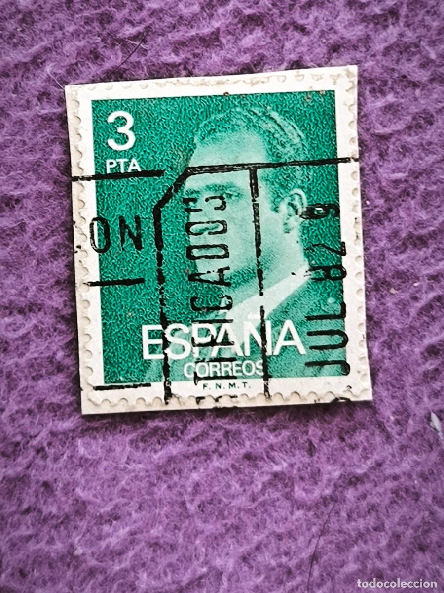 Sellos: Sello Espa&ntilde;a 3 Pesetas Juan Carlos I Cl&aacute;sico Verde Para Coleccionistas De Filatelia