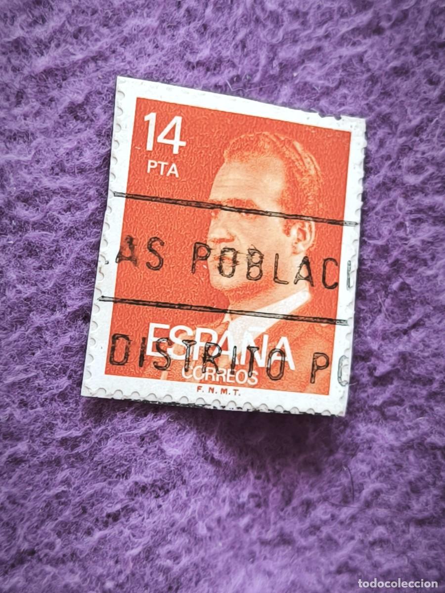 Sellos: Sello Espa&ntilde;a 14 Pesetas Juan Carlos I Cl&aacute;sico Rojo Para Coleccionistas De Filatelia