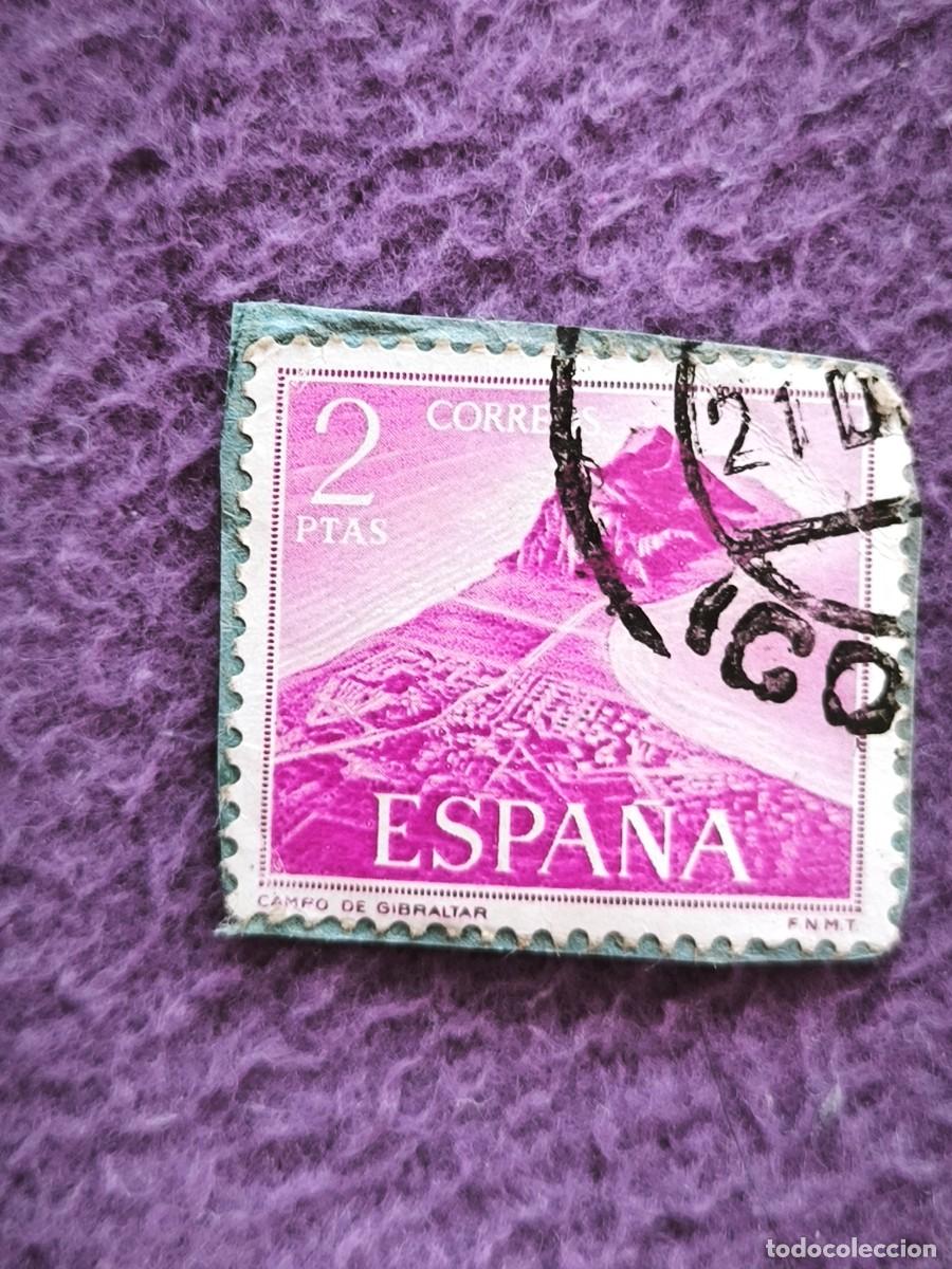 Sellos: Sello Espa&ntilde;a 2 Pesetas Campo De Gibraltar Paisajes Cl&aacute;sico Para Coleccionistas