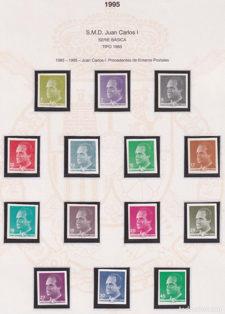 Sellos: SERIE BASICA JUAN CARLOS I TIPO 1985 - 1995 PROCEDENTES DE ENTEROS POSTALES (SIN DENTAR)