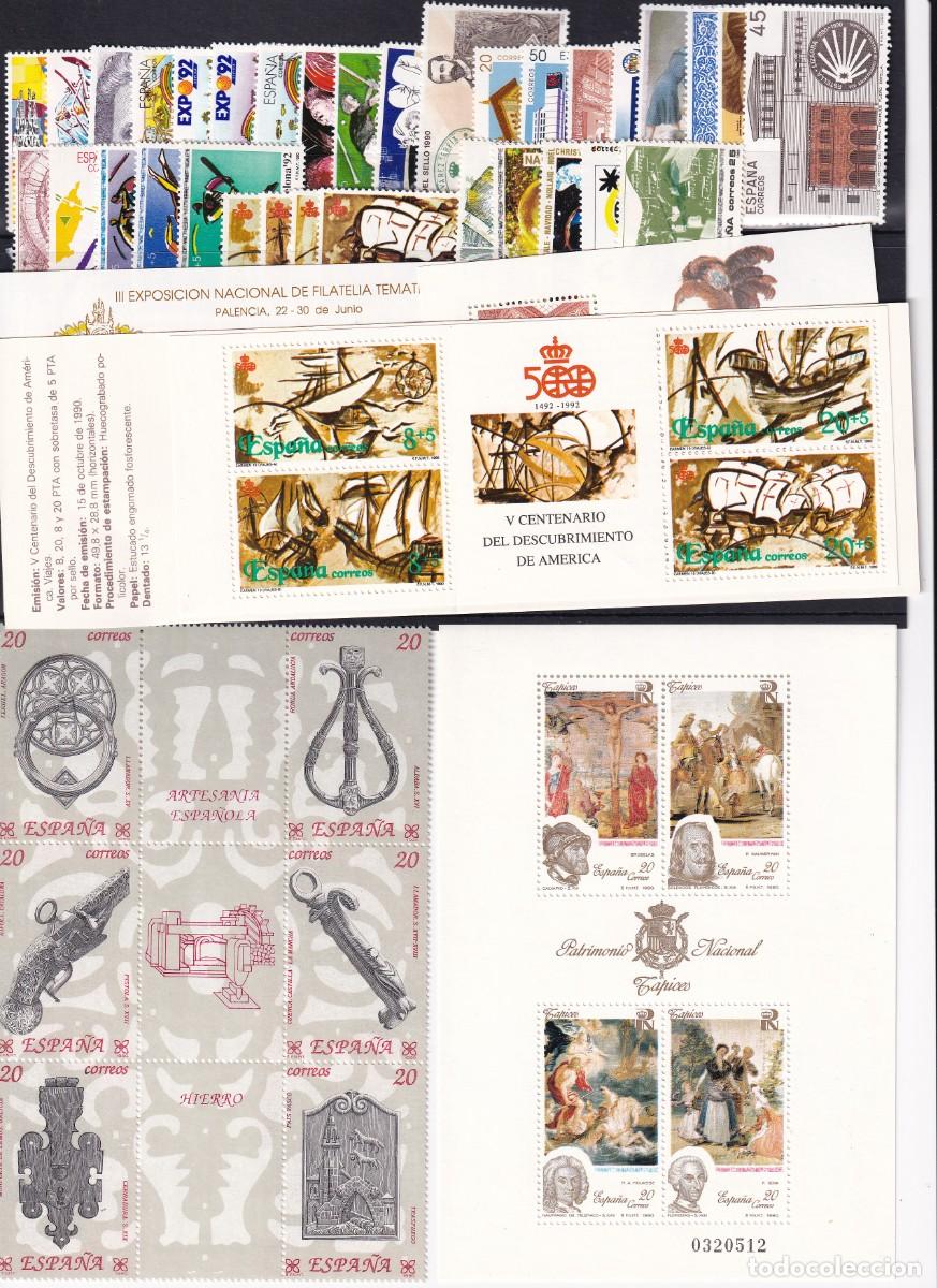 Sellos: 1990 - COLECCION COMPLETA CON TODOS LOS SELLOS DE ESPA&Ntilde;A DEL A&Ntilde;O 1990