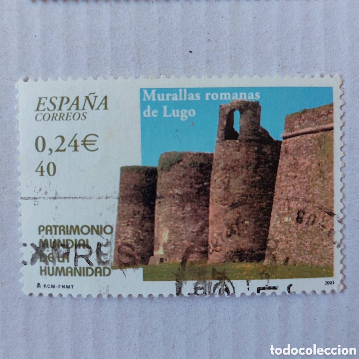 Sellos: 2001 Espa&ntilde;a Usado Patrimonio de la Humanidad Murallas romanas de Vigo