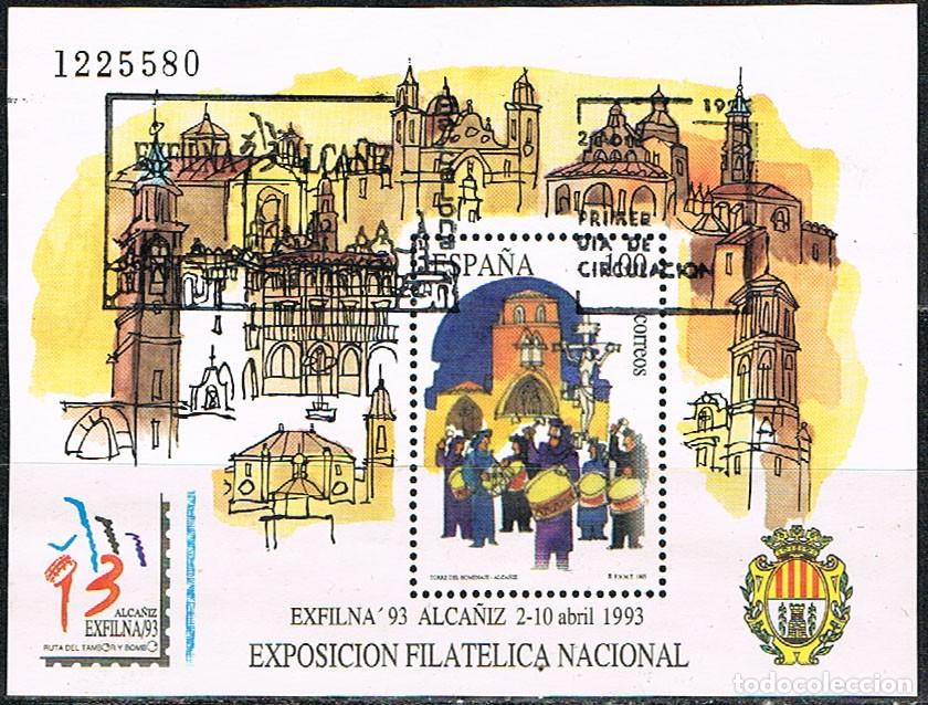 Sellos: EDIFIL SH 3249, SEMANA SANTA DE ALCA&Ntilde;IZ (TERUEL), HOJA BLOQUE, NUEVO ***