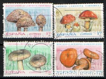 Sellos: EDIFIL N&ordm; 3244/7, MICOLOGIA, USADO, SERIE COMPLETA