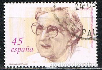 Sellos: EDIFIL 3241, MUJERES FAMOSAS ESPA&Ntilde;OLAS: MARIA ZAMBRANO, USADO